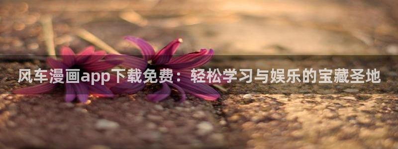 虫虫漫画页面：风车漫画app下载免费：轻松学习与娱乐的宝藏圣地